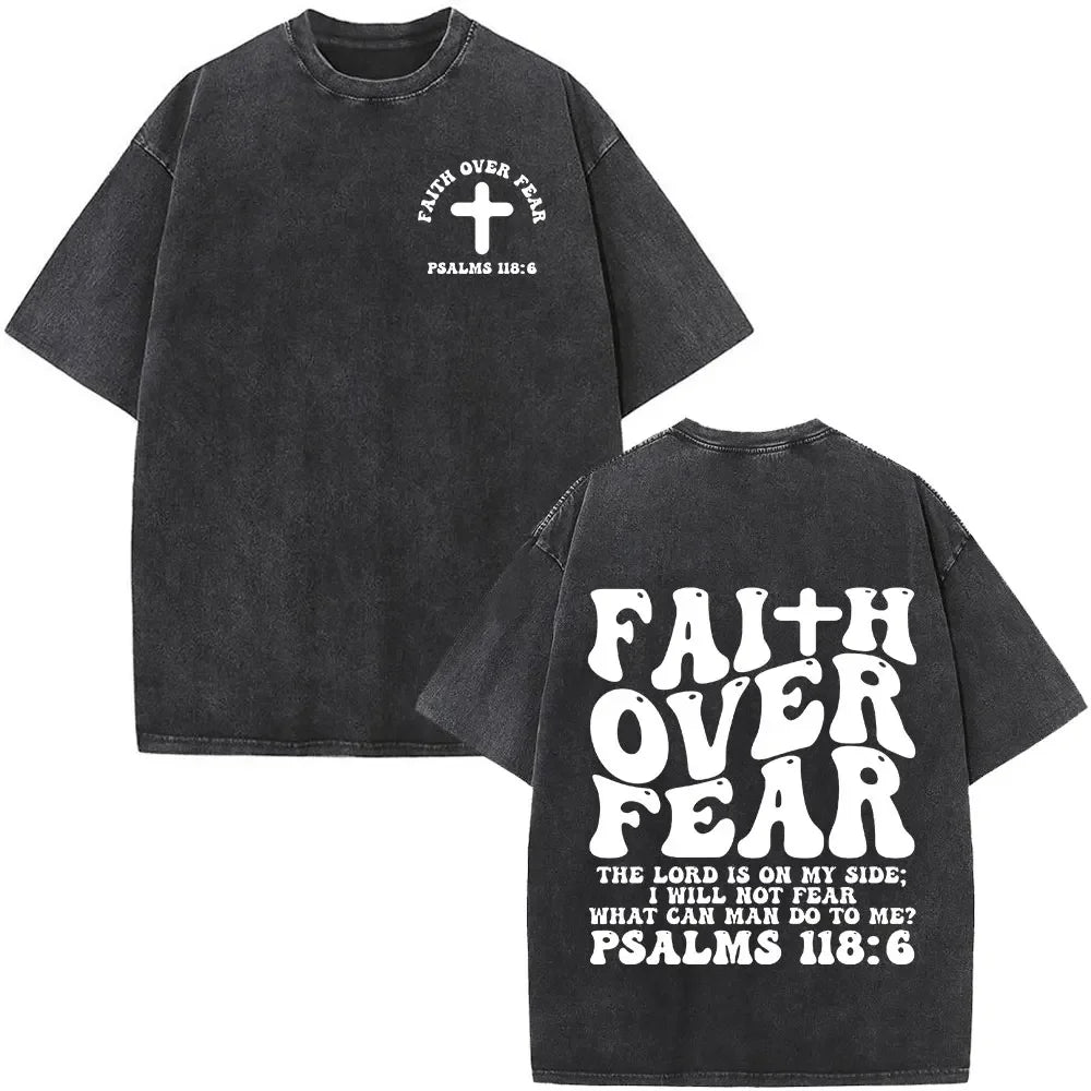 Faith Over Fear Washed Tee