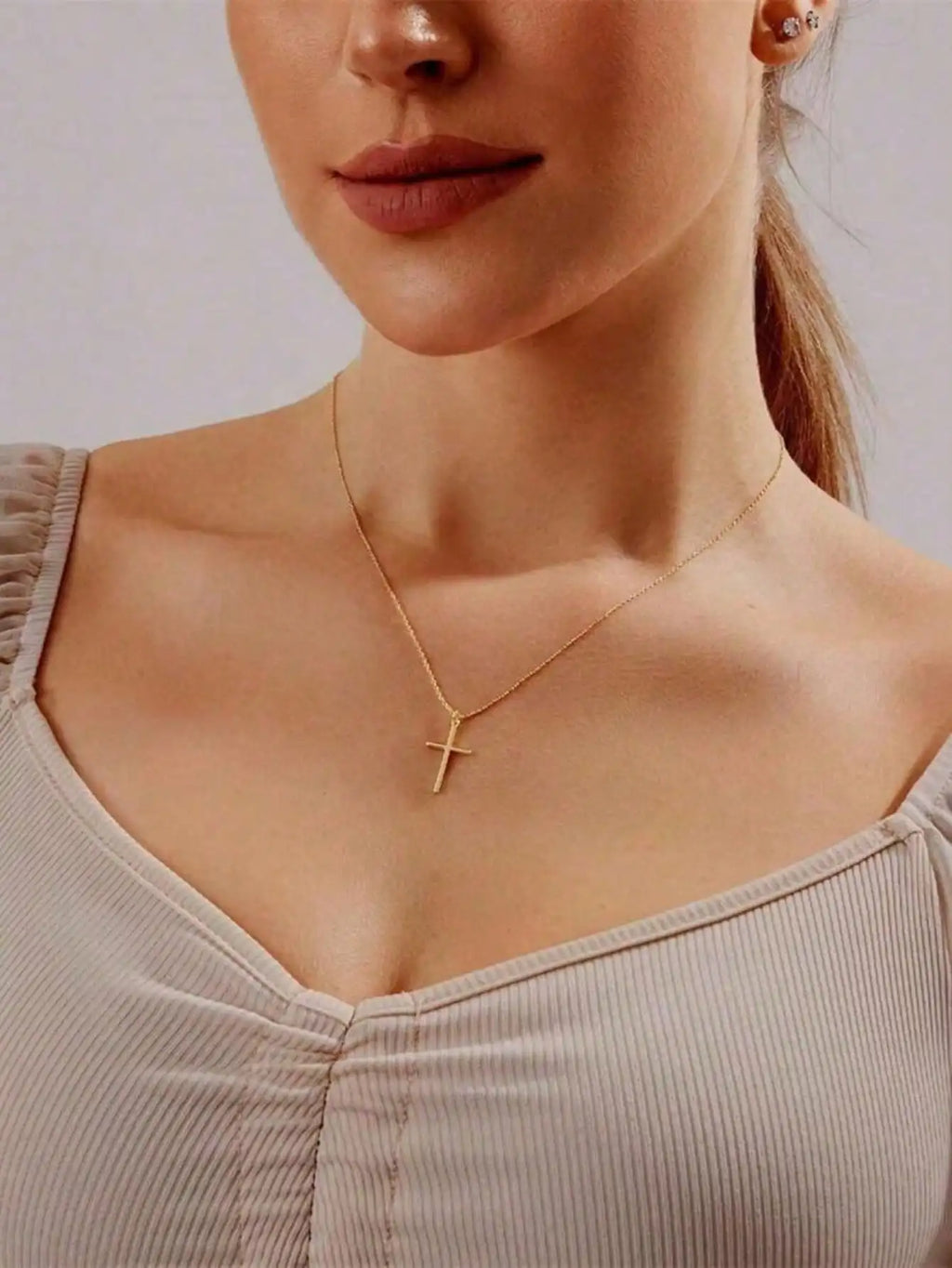 Gold Cross Pendant