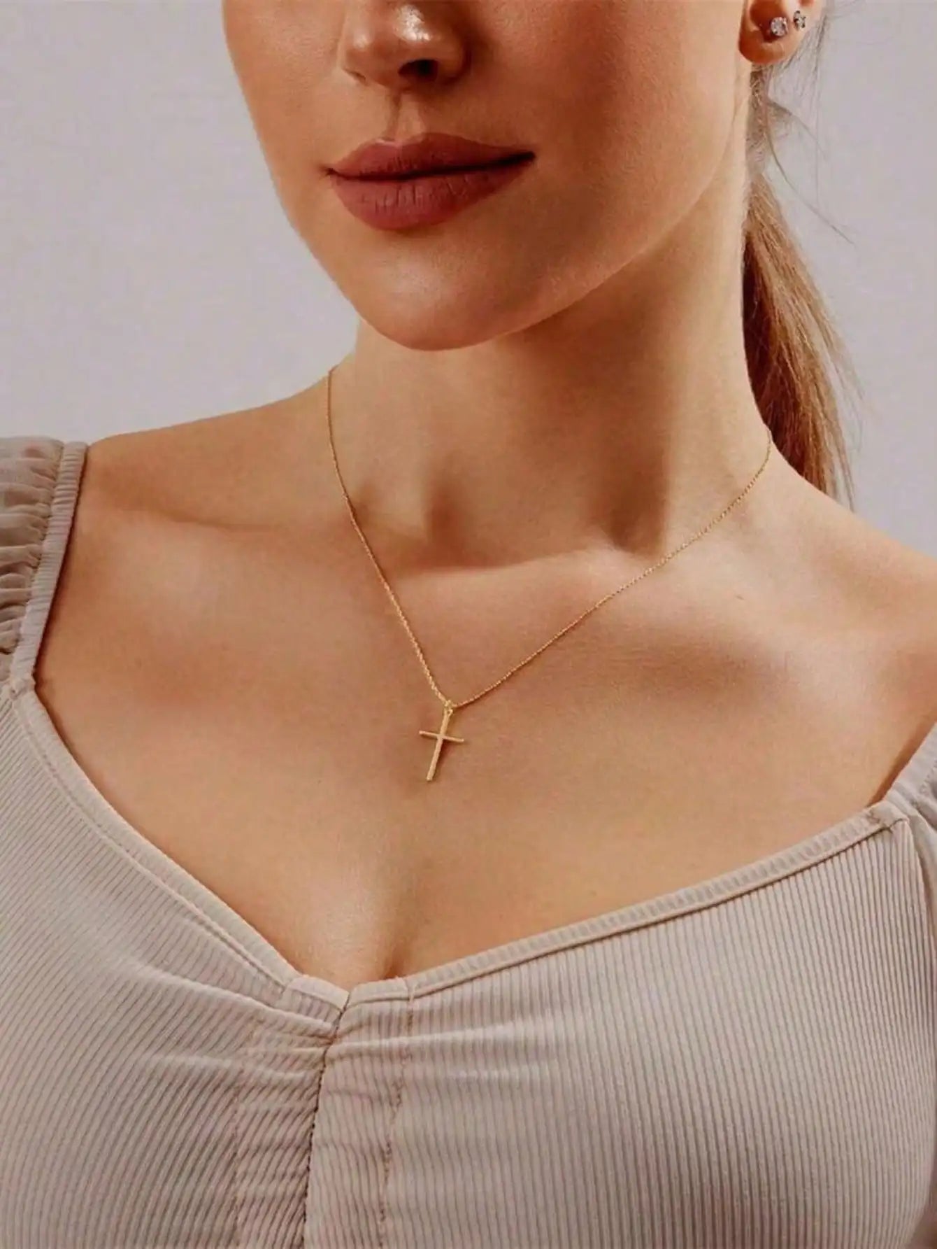 Gold Cross Pendant